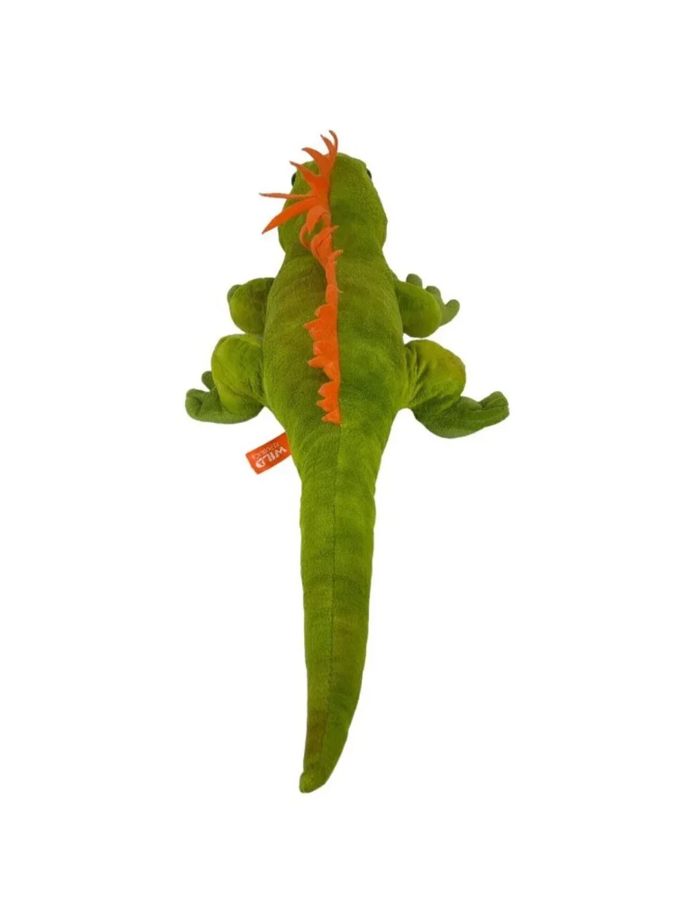 Wild Republic Iguana Plush Stuffed Animal Lizard Green Orange 24 inch